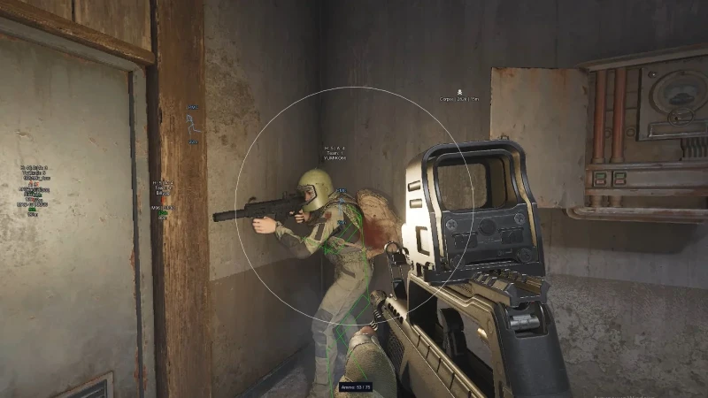 Player chams in an Arena Breakout raid